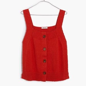 Madewell Rowe Button-Front Sweater Tank